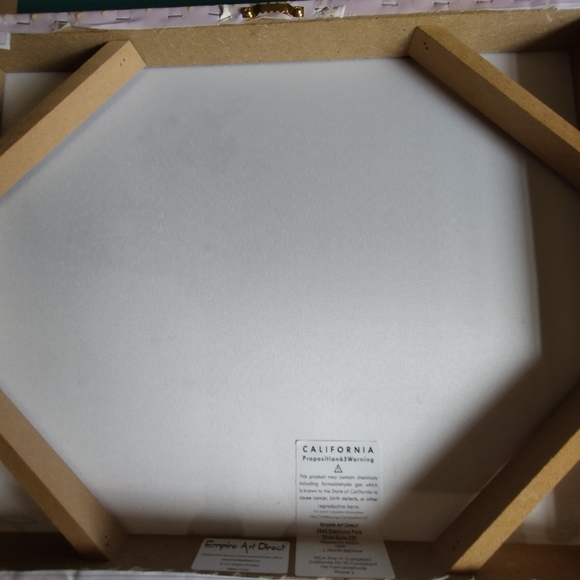 LIKE NEW Empire Art Direct Sparkley Floral Elephant Print on Canvas - Picture 6 of 7